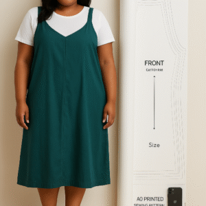 Plus Size Slip Dress A0 Printed Sewing Pattern